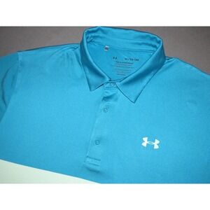 Under‎ Armour Heat Gear Short Sleeved Stretch Playoff Polo Golf Shirt Men's XL